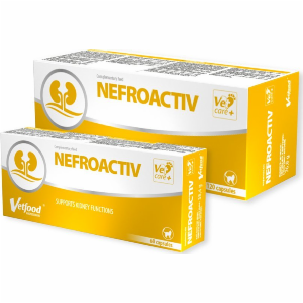VETFOOD Nefroactiv - doplňky stravy pro psy a kočky - 120 ks