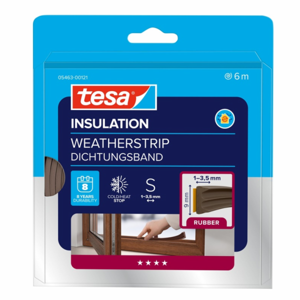 TESA TĚSNĚNÍ S E-PROFILEM EPDM HNĚDÉ 9X3,5MM 6M