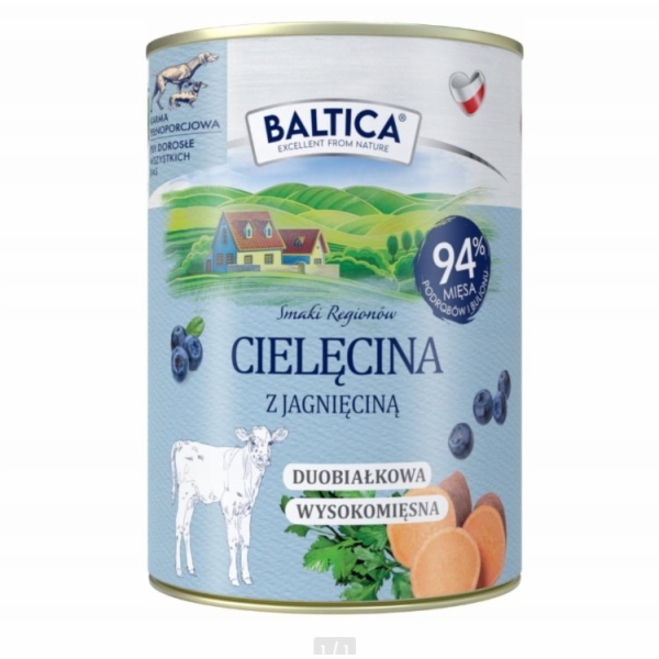 BALTICA Smaki regionów Veal with lamb - vlhké krmivo pro ...