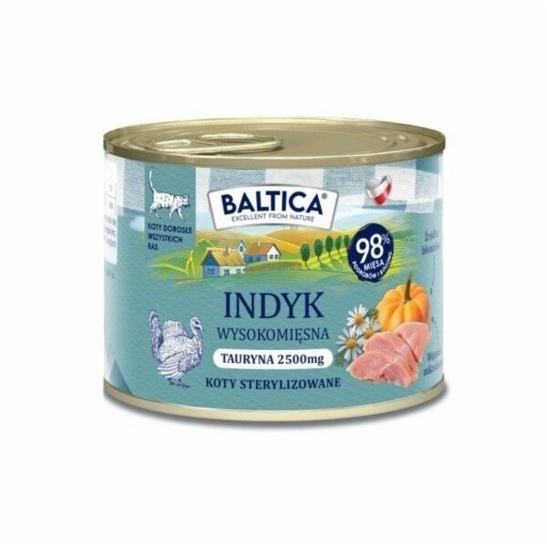 BALTICA Smaki regionów Mono Turkey - mokré krmivo pro koč...