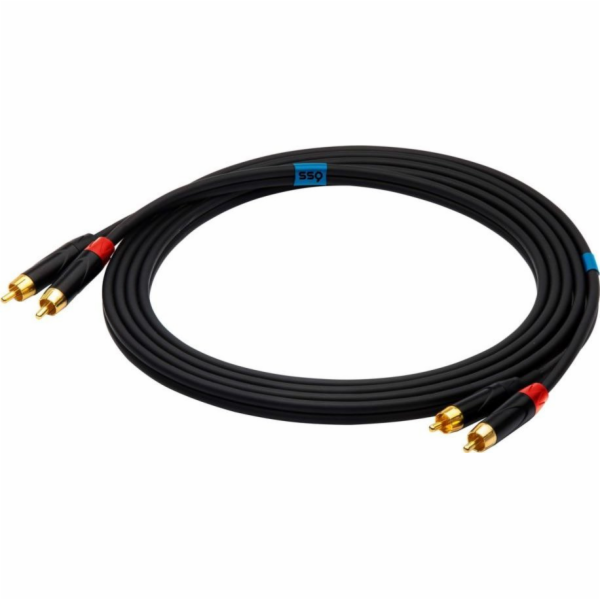 SSQ Kabel RCA (Cinch) x2 - RCA (Cinch) x2, 2 m, černý (SS...