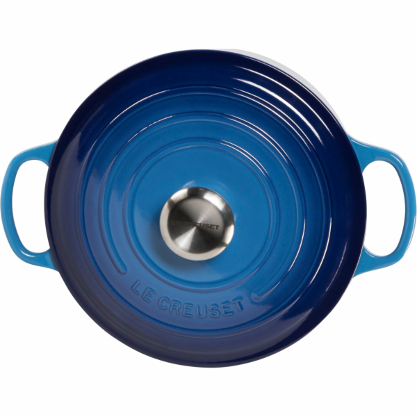 Le Creuset Signature Bräter  rund 24 cm azure blue
