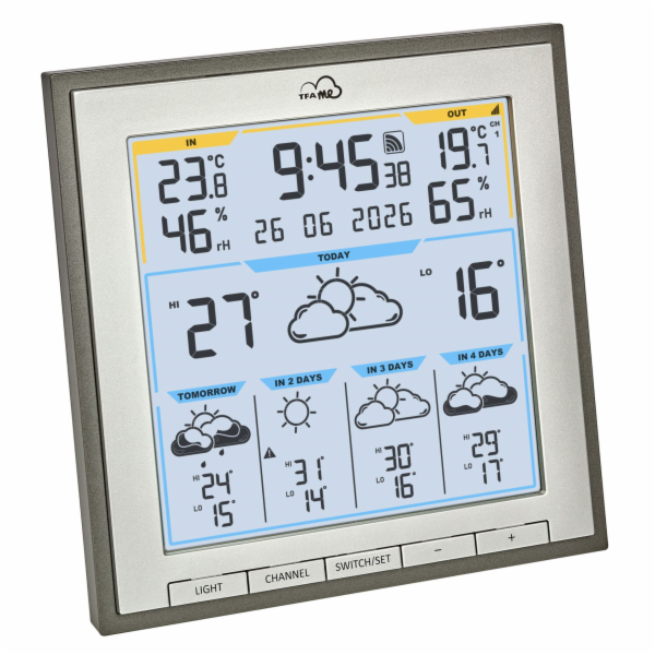 TFA TFA.me 35.8105.10   ID-08  WLAN Funk-Wetterstation grey