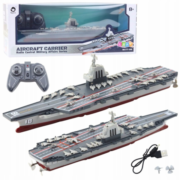 LeanToys Dálkově ovládaná vojenská letadlová loď RC loď 1...