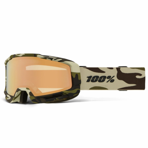 100% 100percent SNOW - OKAN HiPER Camo Copper ML Mirror