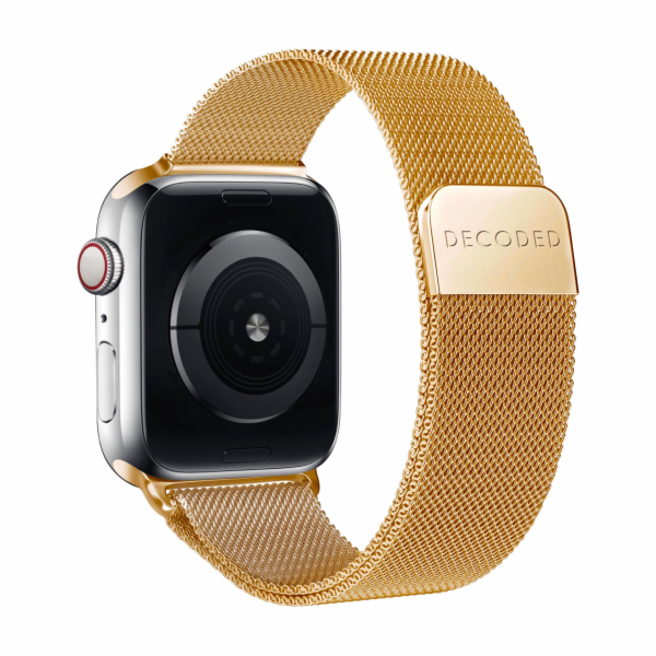 Decoded Milanaise Traction  Strap 38/40/41/42mm Shiny Gold
