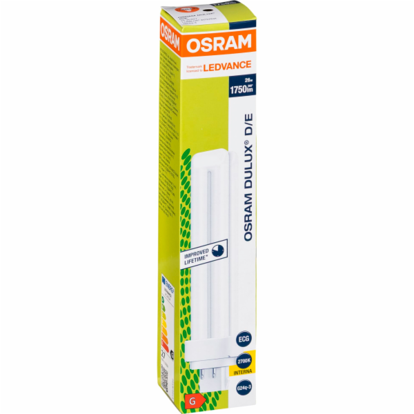 Osram DULUX D/E Energy-saving  Lamp 26W/827 G24Q-3 FS1