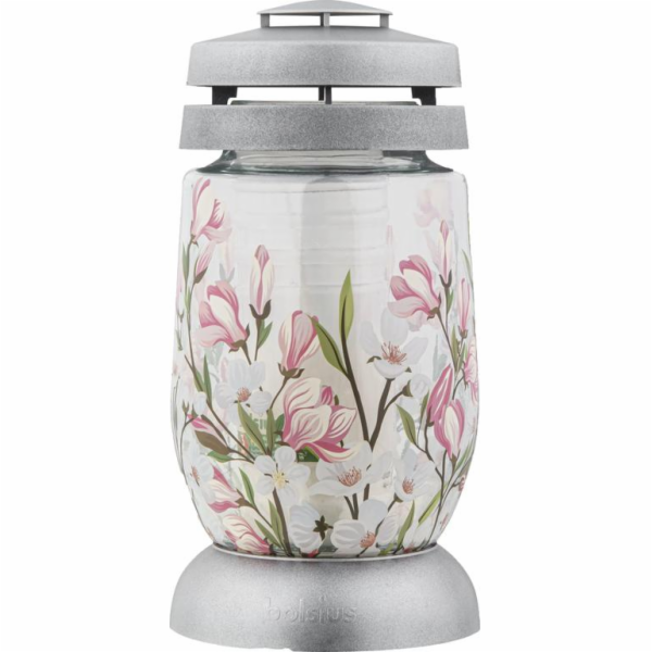 Kahanec Bolsius 3S Magnólia, silver, 22 cm, na hrob, s ná...