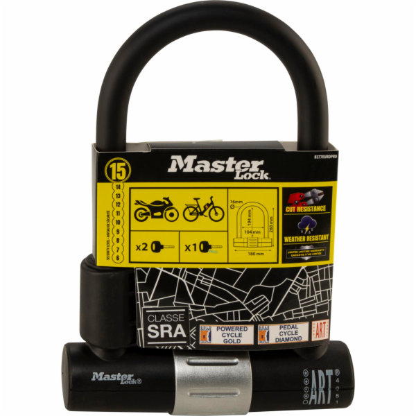 Master Lock High Security U Lock  Bügelschloss 8377EURDPRO