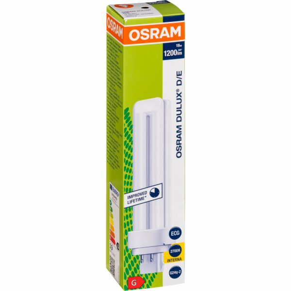 Osram DULUX D/E Energy-saving  Lamp 18W/827 G24Q-2 FS1