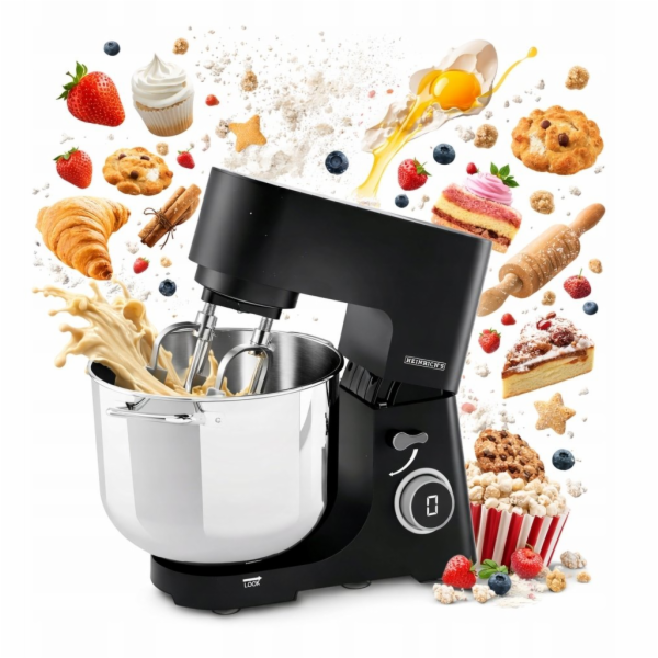 HEINRICH S HKM 8150 Kuchyňský robot 2500 W 15 l Černý