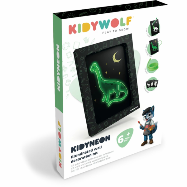 Kidywolf Illuminated Wall  Decoration Set 3-pieces Dino