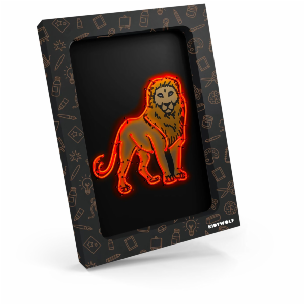 Kidywolf Illuminated Wall  Decoration Kit 3-pieces Animals