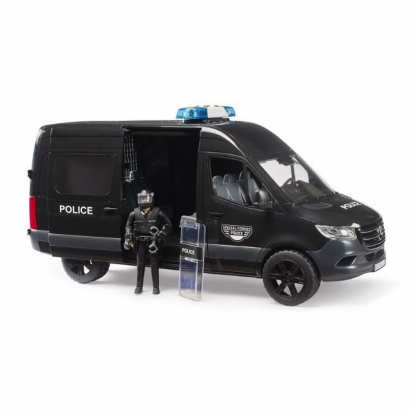 Bruder MB Sprinter s policistou těžkooděncem