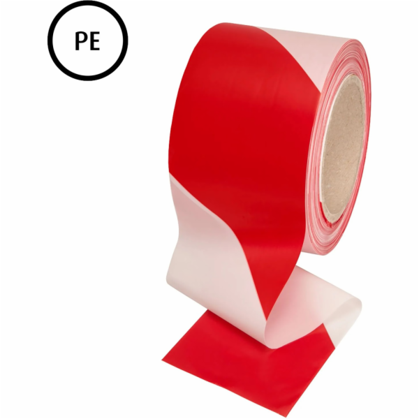 Bariérová páska Conacord 80 mm x 250 m červenobílá