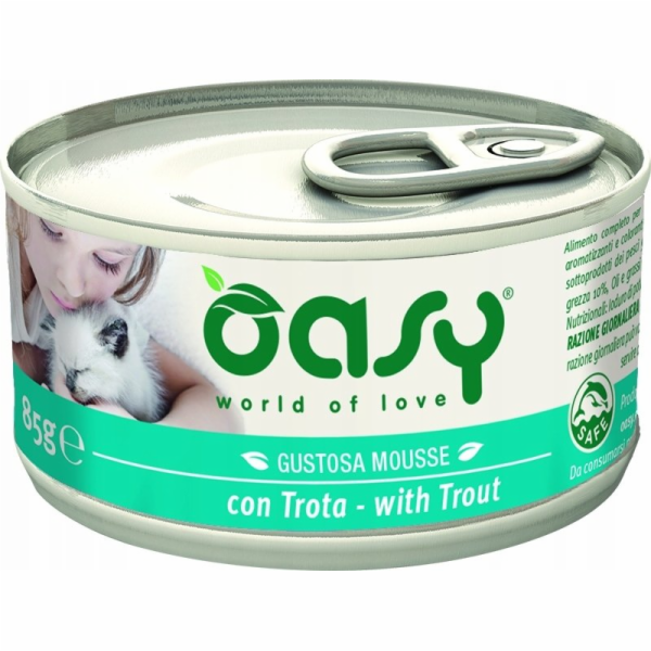 OASY Caprice Mousse Trout - mokré krmivo pro kočky - 85g