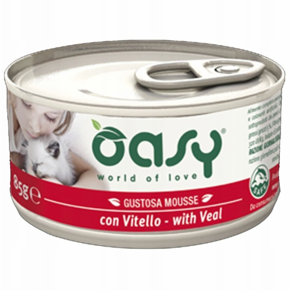 OASY Caprice Mousse Veal - mokré krmivo pro kočky - 85g