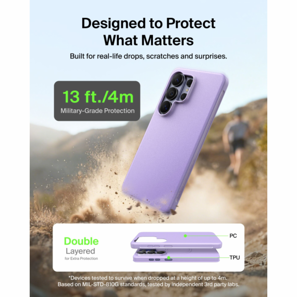 Belkin SheerForce Protect S26 Ul  Cover lavender  MSB017hqLV