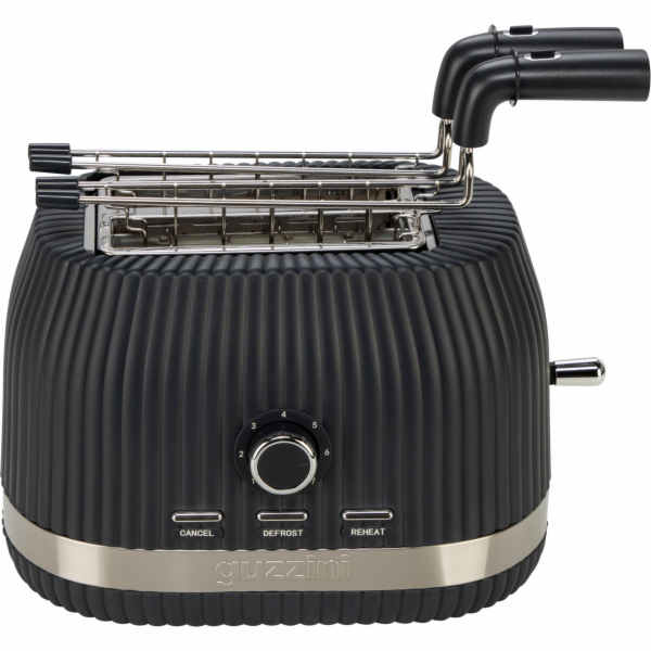 Guzzini Sous Chef Toaster  with Folgind Tongs, grey