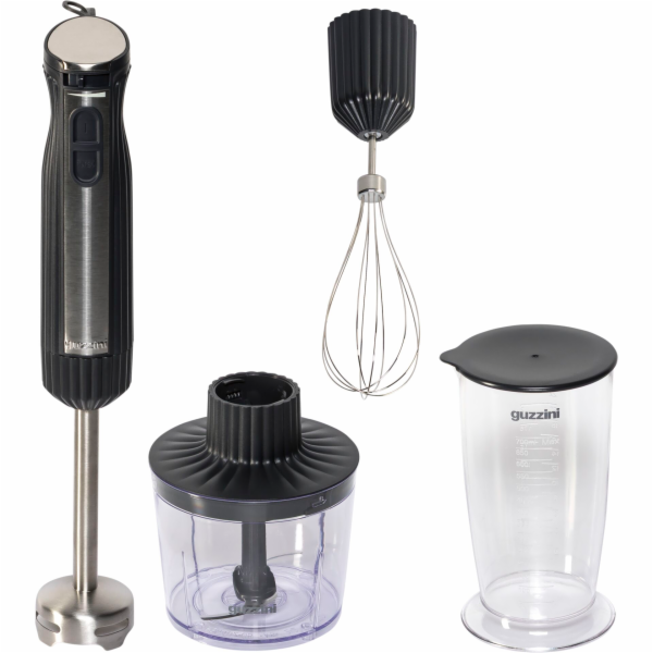 Guzzini Sous Chef Hand Blender  with Accessories, grey