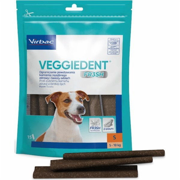 Veggiedent Fresh S (5–10 kg) – pamlsek pro psy – 456 g