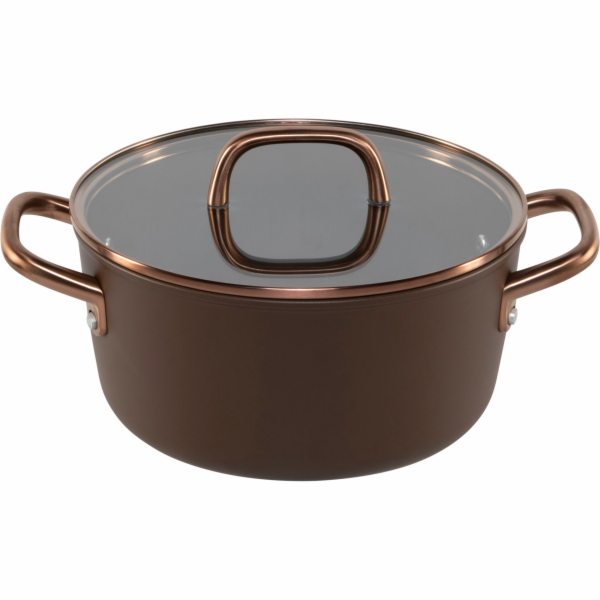 ZWILLING Milano Stock Pot with  Glass Lid 24 cm, Brown