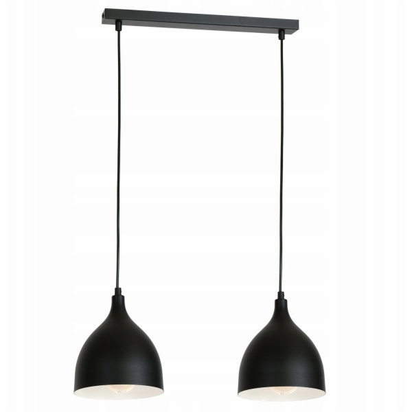 Závěsná lampa Luminex Noak 2x60W E27 černá 6222