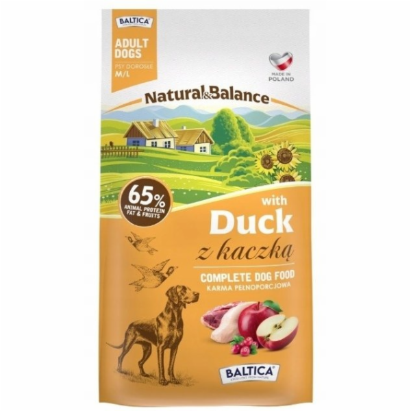 BALTICA Natural & Balance Duck M/L – suché krmivo pro psa...