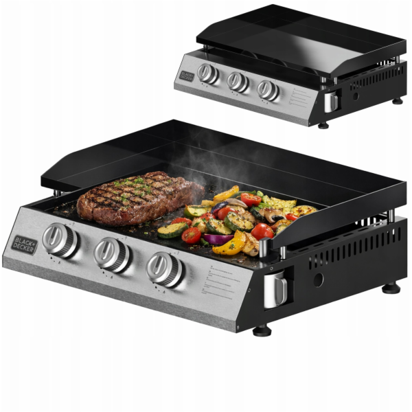 Plynový gril BXOP7350E Black+Decker se 3 hořáky