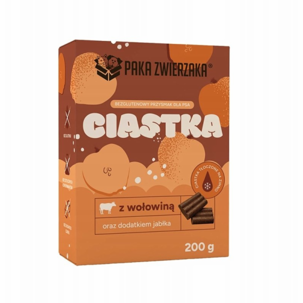 PAKA ZWIERZAKA Hovězí s jablkem – pamlsek pro psy – 200g