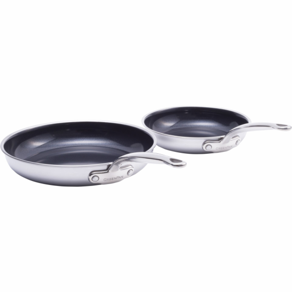 GreenPan Premiere Frying Pan Set  2-piece,20+28cm Stainle...