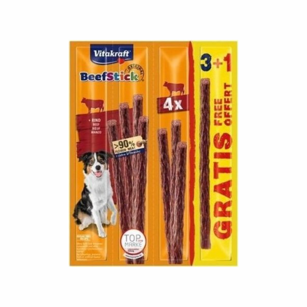 VITAKRAFT Beef Stick Beef - pamlsek pro psa - 3+1