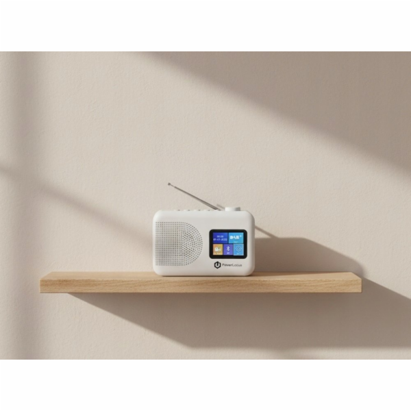 PowerLocus PowerLocus DAB+ FM/AM rádio, budík