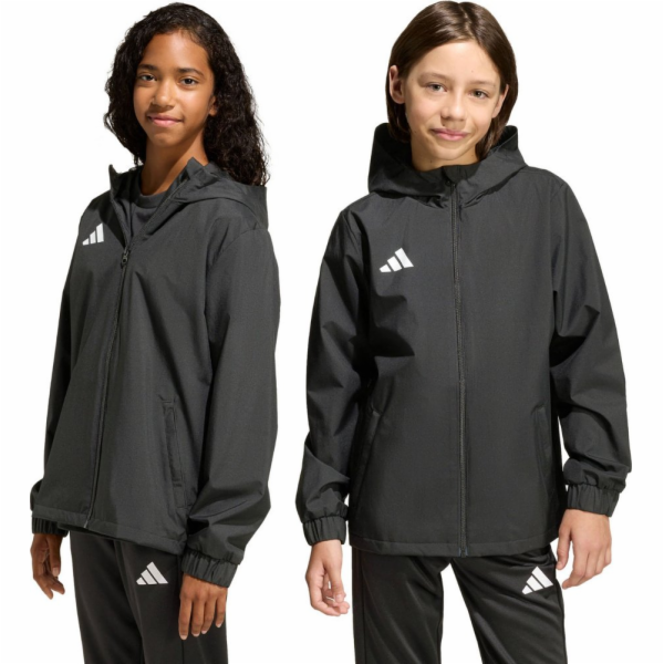 Dětská bunda Adidas Entrada 26 do každého počasí, černá, ...