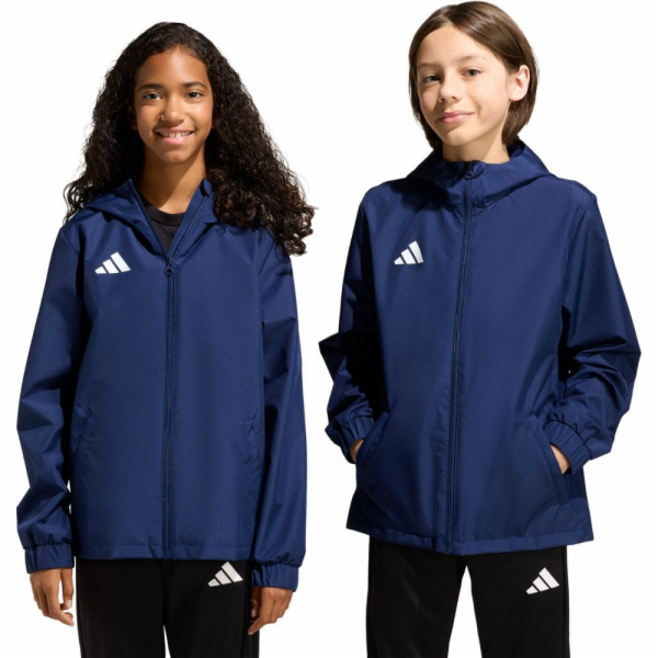 Dětská bunda Adidas Entrada 26 All Weather, tmavě modrá, ...