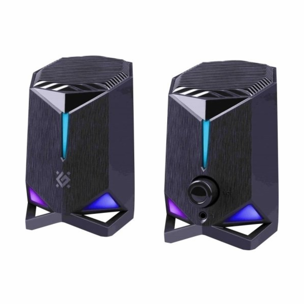 Reproduktory Defender Rocket 2.0, 6 W, LED, USB, černé