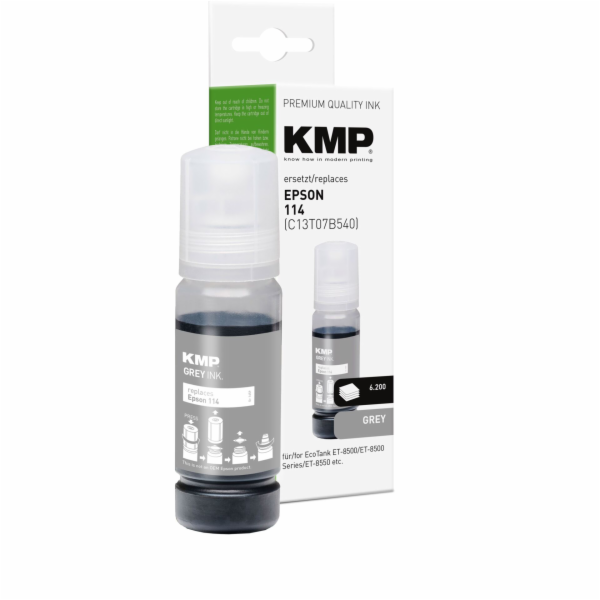 KMP Tintentank grey  ersetzt Epson 114 T 07B5 70 ml