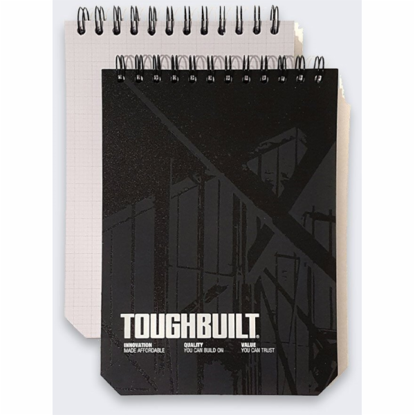 Aptel Organizér na poznámky Toughbuilt, kostkovaný, černý