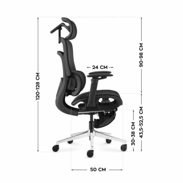 Kancelářská židle Visioner 8.3 Black N