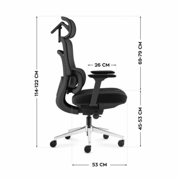 Kancelářská židle Visioner 6.1 Black N