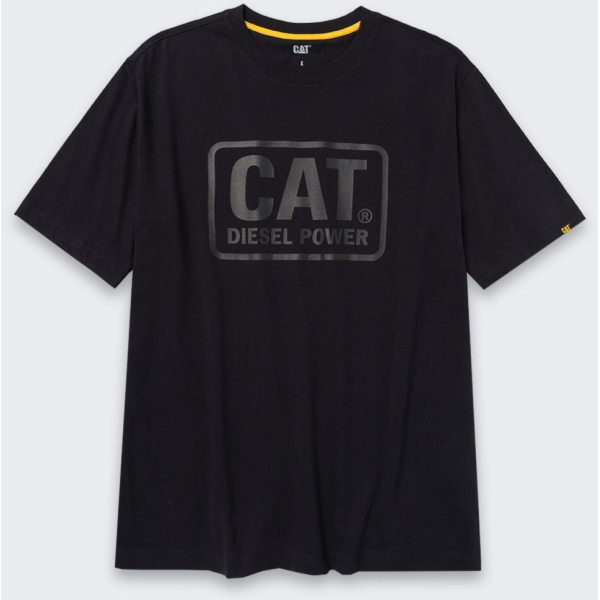 Tričko CAT Caterpillar CAT Diesel Power ČERNÉ