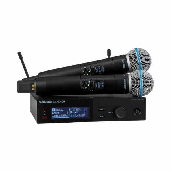 Shure SLXD24D+E/B58-G65 - dvojitý digitální bezdrátový sy...