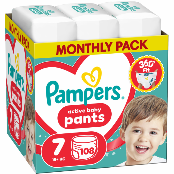 Pampers Active Baby plenky 7-15+ kg 108 ks.