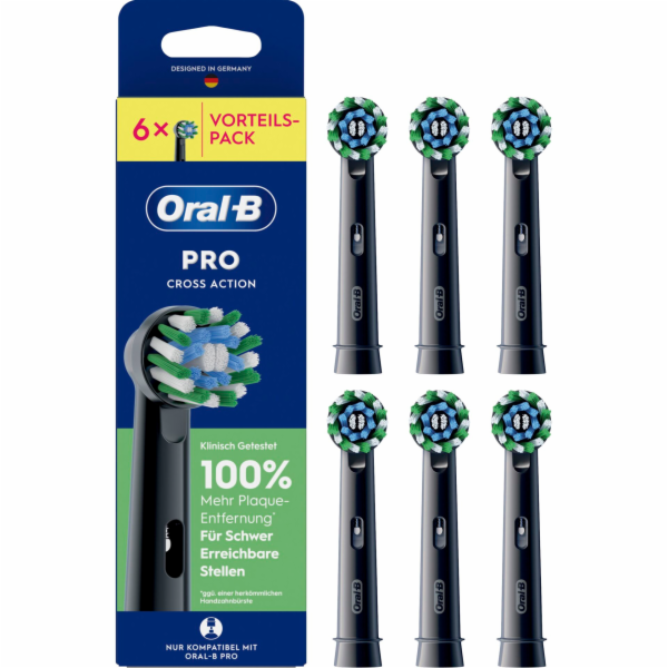 Oral-B Toothbrush Heads black  Pro CrossAction 6pcs