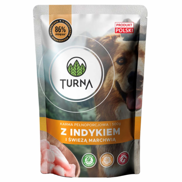 TURNA s krůtou – vlhké krmivo pro psa – 500g