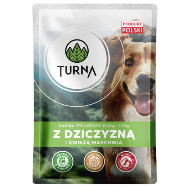 TURNA se zvěřinou – vlhké krmivo pro psa – 100g
