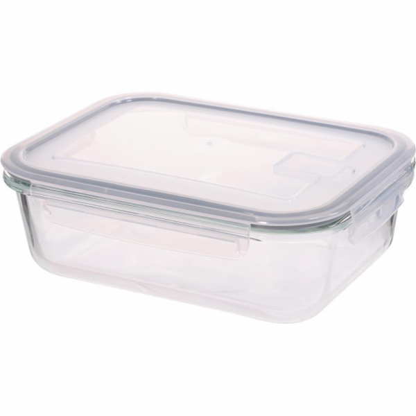 Dóza MagicHome, skleněná, obdélníková, 1500 ml, s víkem, ...