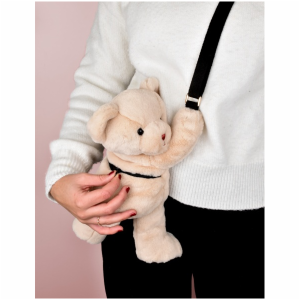 Doudou Plyšová taška přes rameno Medvídek béžový 30 cm