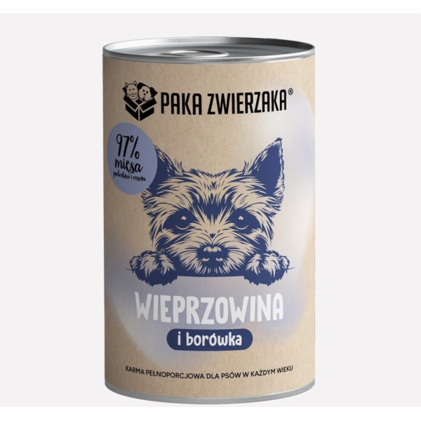PAKA ZWIERZAKA Pork with blueberries Mono - vlhké krmivo ...