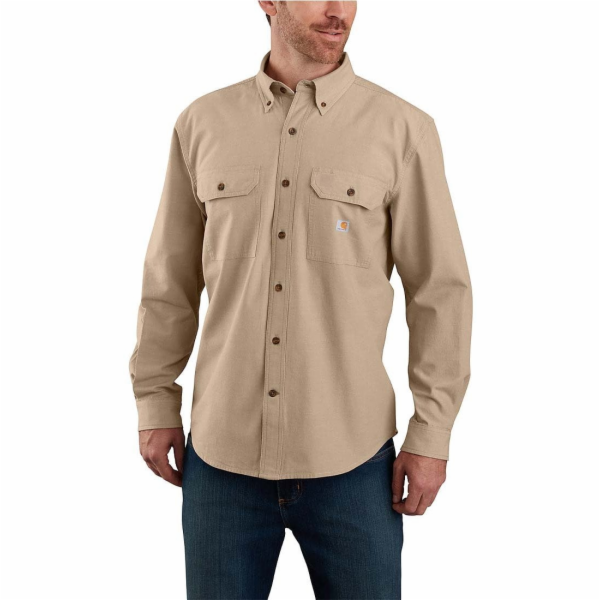 Adidas Tmavě hnědá košile Carhartt Midweight Chambray